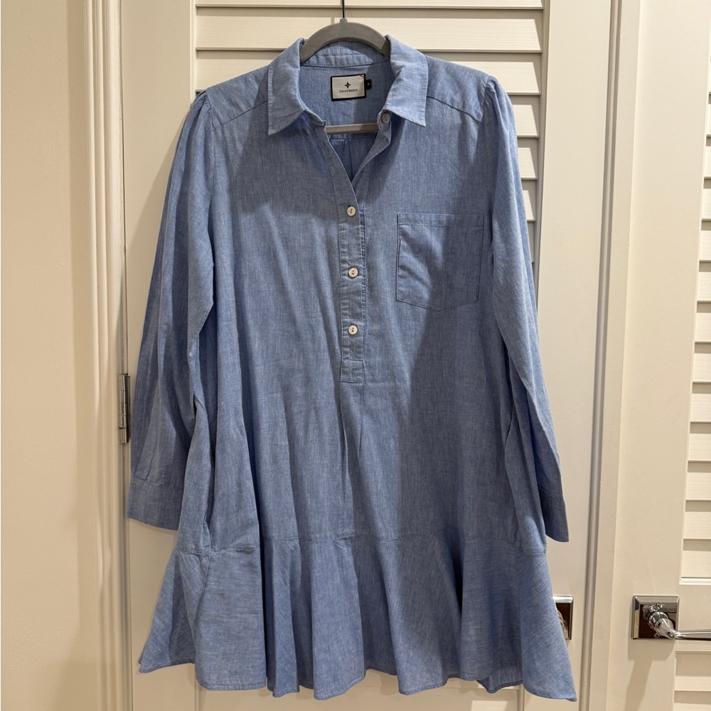 Tuckernuck Blue Button-Down Dress